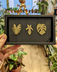 Trio de pin's dorées brodées | Botanopia