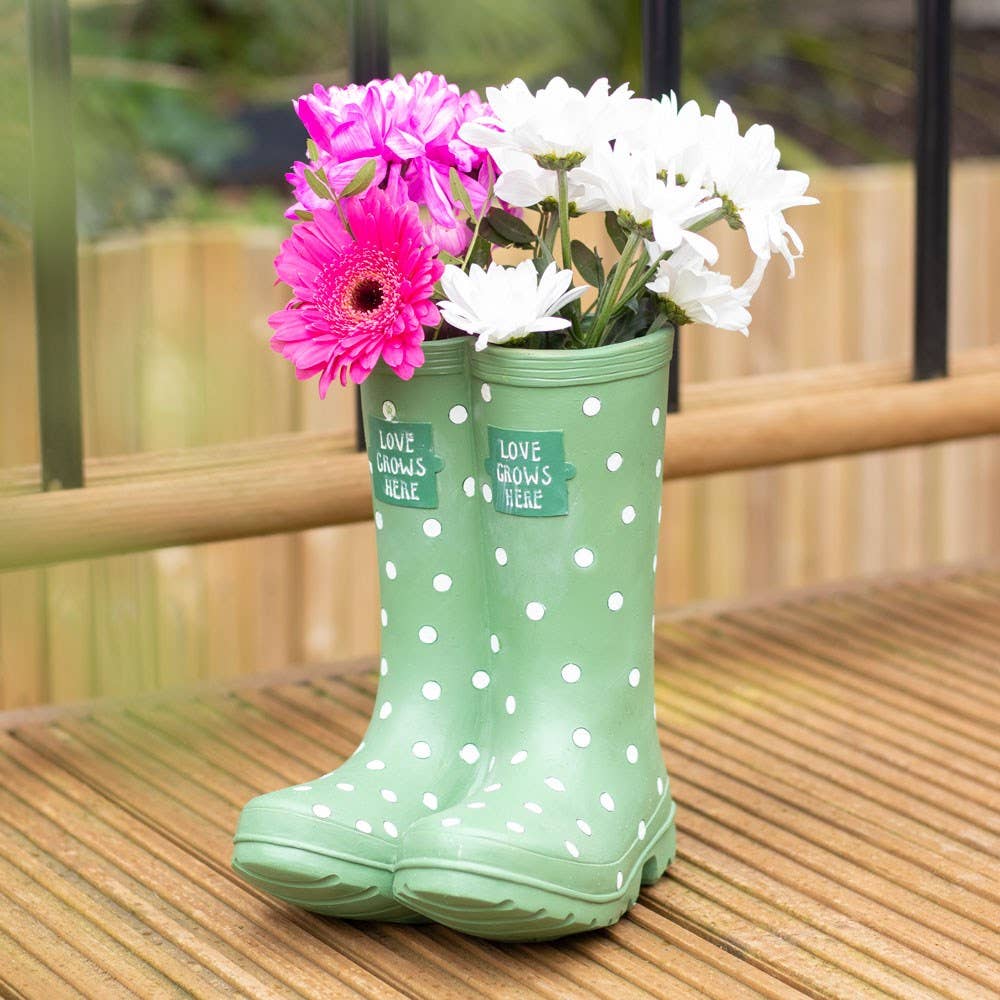 Pot à fleurs Welly vert clair