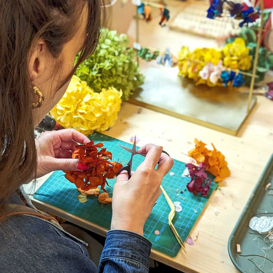 🌼 Atelier Boucles d&#39;oreilles en Fleurs Séchées 🌼