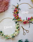 Kit de Couronne de fleurs séchées - Atelier Tchungle