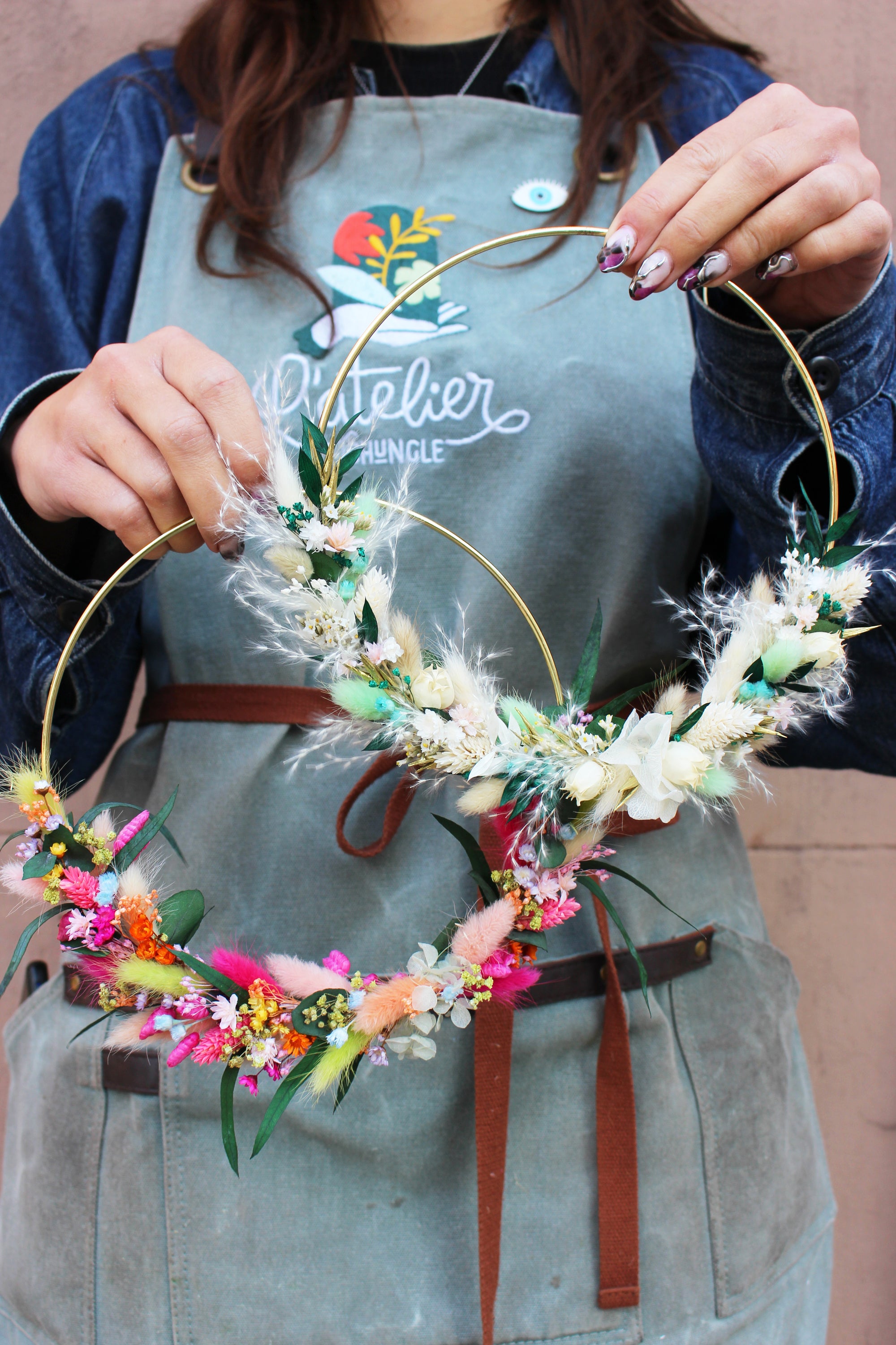 Kit de Couronne de fleurs séchées - Atelier Tchungle