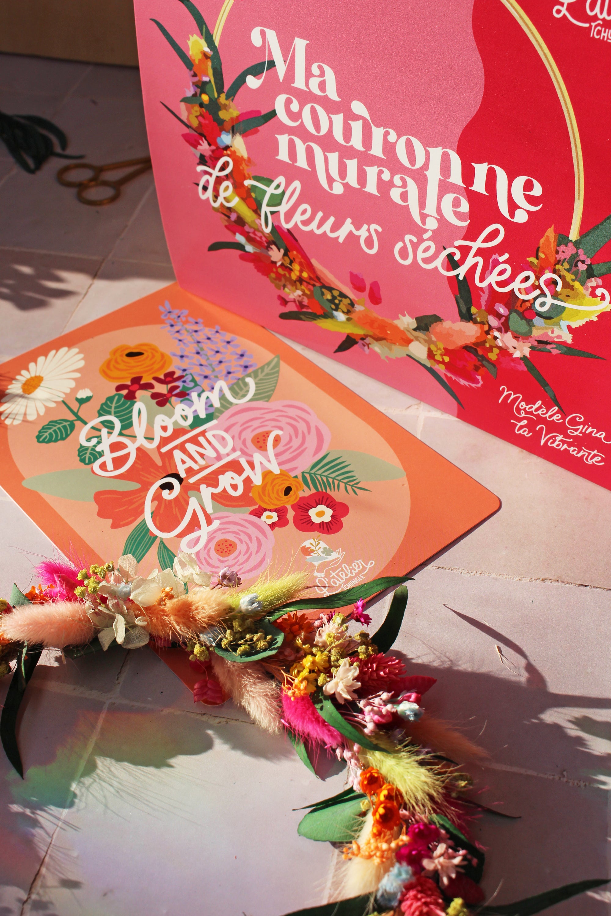 Kit de Couronne de fleurs séchées - Atelier Tchungle