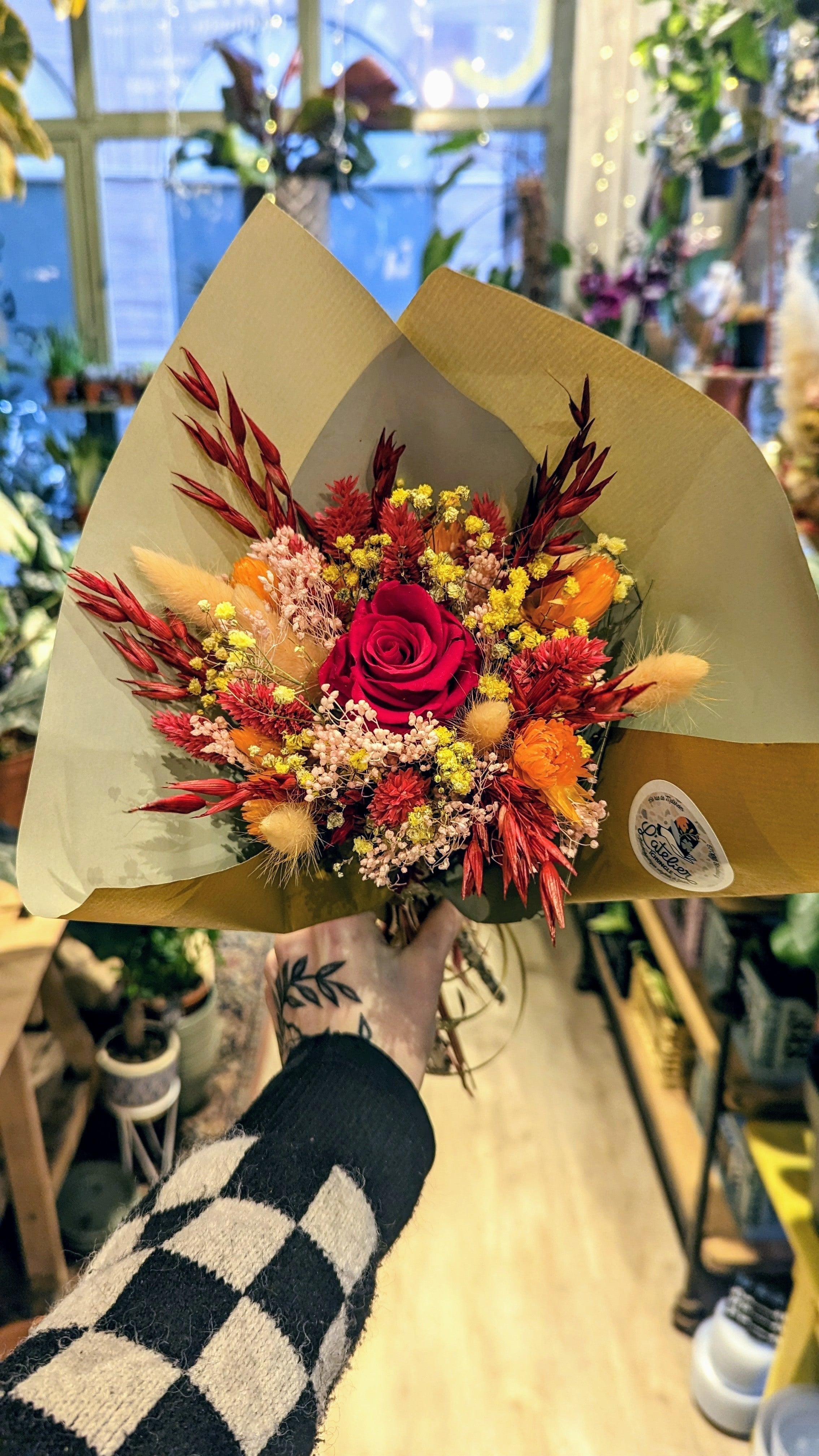 Bouquet de fleurs séchées sur-mesure | Maryam