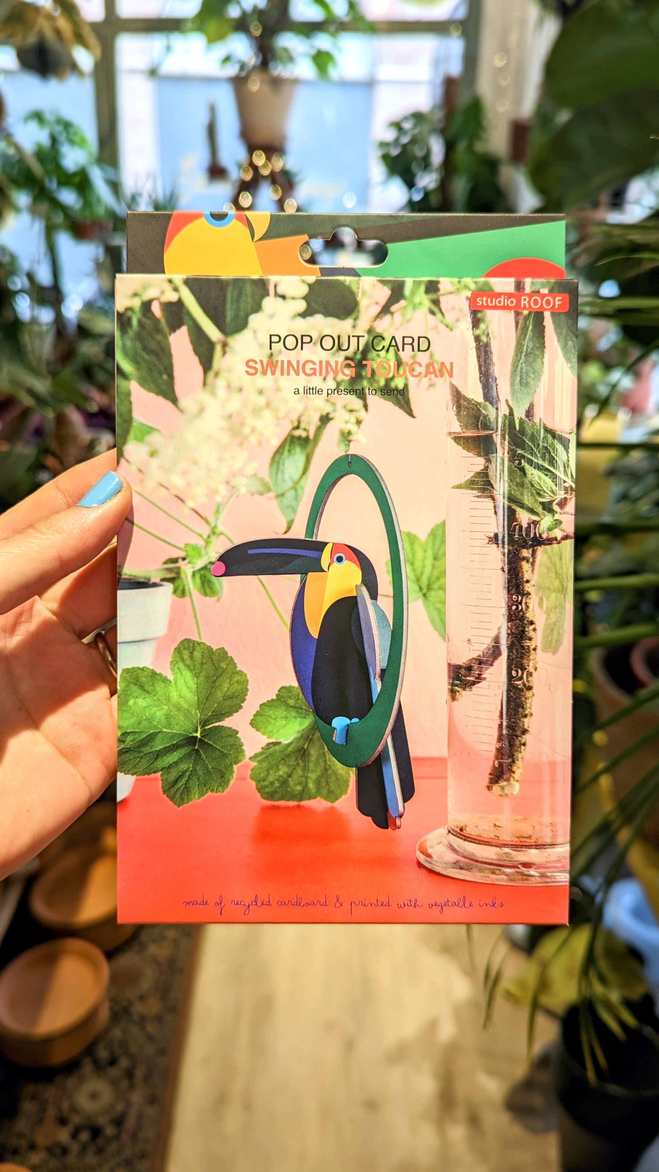 Studio ROOF | Pop-up card - Small &quot;Swinging Toucan&quot; mobile