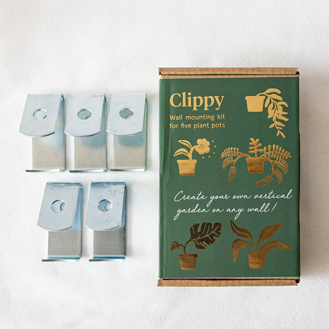 Clippy | Kit de fixation murale pour 5 pots