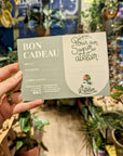 Carte cadeau Atelier